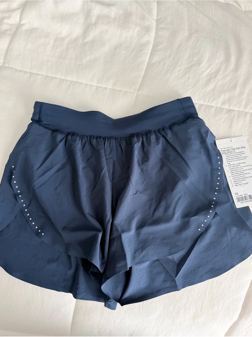 NWT lululemon athletica Fast and Free Navy Blue Women’s Athletic Shorts